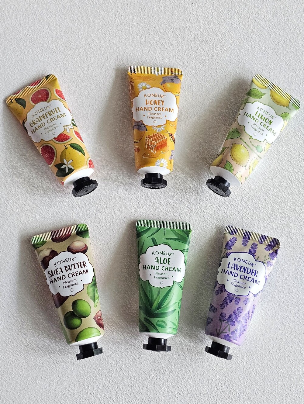KONEUK Hand Cream Bundle Set NEW Sealed Honey Lavender Aloe Shea Butter Lemon